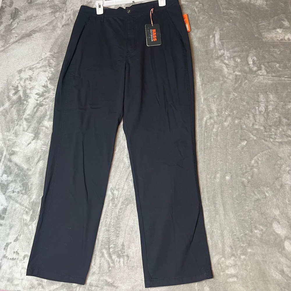 Bass Outdoor Anywhere Pant Black Beauty Size 12 Travel Casual Work Pants NWT